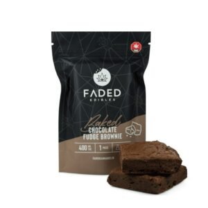Faded Baked Fudge Brownie 400mg - THC Edibles at The Green Pot