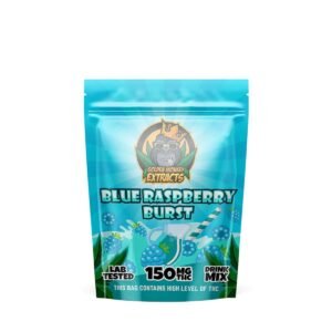 Golden Monkey Blue Raspberry Burst Drink Mix - THC Edibles at The Green Pot