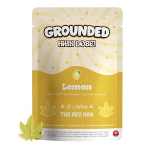 Grounded High Dose Leafs: Lemon 1000mg - THC Edibles at The Green Pot