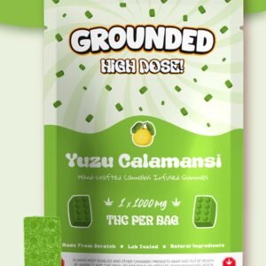 Grounded High Dose: Yuzu Calamansi 1000mg - THC Edibles at The Green Pot