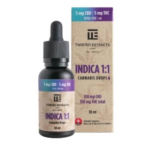 Twisted Extracts 1:1 Indica Drops - CBD Oil Drops at The Green Pot